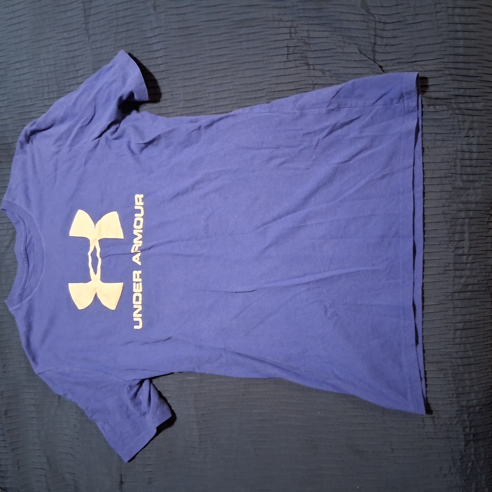 Under Armour Purple Tee with Gold Logo